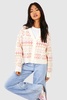 Fairisle Christmas Knit Crop Cardigan