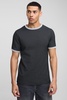 Slim Fit Contrast Waffle Ringer T-Shirt