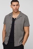 Houndstooth Regular Revere Short Sleeve Shirt
