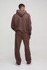 Oversized Boxy Cross Applique Hooded Tracksuit
