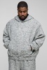 Plus Boucle Boxy Oversized Hoodie