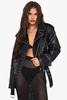 Studded Faux Leather Moto Jacket