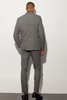 Slim Fit Plaid Contrast Stitch Suit Jacket