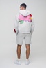 Oversized Zip Through Puff Print Zip Through Hooded Short Tracksuit