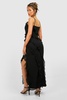 Chiffon Ruffle Maxi Slip Dress