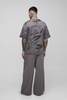 Tall Graffiti Oversized T-Shirt & Wide Leg Sweatpants Tracksuit