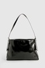 Distressed Leather Look Shoulder Bag