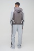 Oversized Boxy Man Colour Block Zip Hooded Tracksuit