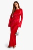 Satin Column Maxi Dress