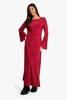 Floral Flare Sleeve Maxi Dress
