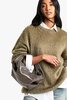 Textured Patent Slouchy Grab Bag