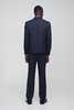 Relaxed Fit Pinstripe Double Breasted Blazer