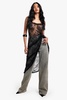 Ruched Hem Lace Maxi Top