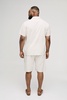 Plus Regular Linen Look Border Print Shirt and Short Set