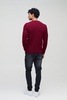 Regular Fit Crew Neck Ribbed Panelled Knitted Sweater