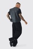 Baggy Fit Rigid Star Studded Jeans
