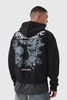 Boxy Homme Tonal Print Hoodie