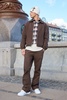 Relaxed Flared Carpenter Paint Splatter Pants