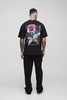 Tall Oversized Gothic Rose Print T-Shirt