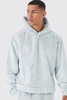 Oversized Boxy Fluffy Two Tone Hoodie