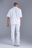 Short Sleeve Revere Oversized Fit Pleated Shirt
