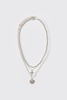 Layered Pearl Necklace With Pendants