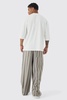 Elasticated Waist Baggy Boucle Pants