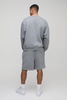 330gsm Oversized Sweatshirt Drop Crotch Short Tracksuit