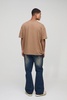 Relaxed Flared Washed Ripped Knee Jeans