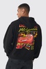 Oversized Pixar Cars License Print Hoodie