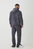 Regular Fit Smart Split Hem Flock Super Heavyweight Embroidered Sweatpants