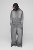 Oversized Boxy Homme Wash Hooded Zip Tracksuit