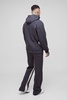 Tall Oversized Man Paint Splatter Hooded Relaxed Flare Tracksuit
