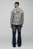 Tall Slim Rigid Flare Distressed Gusset Panel Acid Washed Jeans