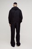 Tall Oversized Boxy Zip Thru Faux Suede Hoodie