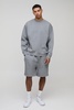 330gsm Oversized Sweatshirt Drop Crotch Short Tracksuit