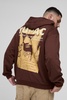 Plus Oversized Tupac Wash License Print Hoodie