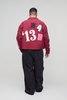 Plus Boxy Oversized Lace All Over Applique Harrington Jacket