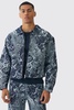 Boxy Floral Jacquard Jean Jacket