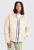 Boxy Tie Dye Square Panel Hooded Puffer