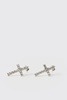 Iced Cross Earrings