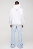 Relaxed Rigid Flare Stacked Knee Rip Denim Jeans