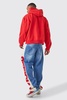 Oversized Boxy All Over Heart Applique Hoodie