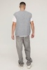 Oversized V Neck Cable Knitted Undershirt