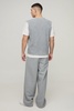 Boxy Ribbed Contrast Button Knitted Undershirt