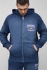 Tall Spray Wash Waffle Graphic Zip Up Hoodie