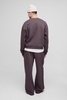 Oversized Boxy Sweatshirt Worldwide Print Tracksuit