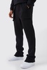 Slim Fit Flared Stacked 3d Pocket Sweatpants