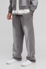 Relaxed Fit Zip Detail Spray Wash Sweatpants