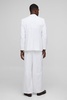 Oversized Wide Leg Linen Blend Pleated Pants